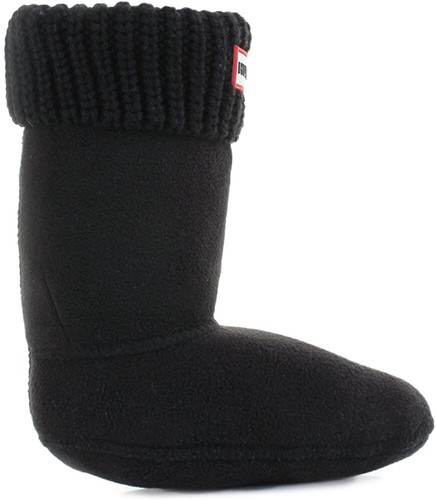 Hunter Kids 247874 Half Cardigan Boot Sock Black Size XL - Picture 3 of 4