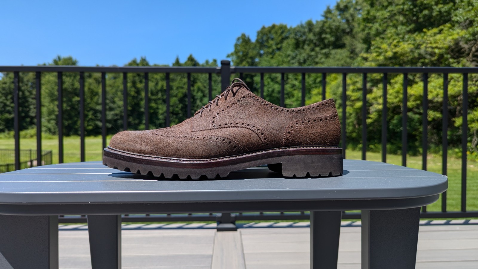 SAOLA TLB Mallorca Country style Derby taglia US 11D suola Commando cerata grezza