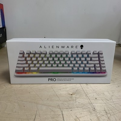 New, Sealed! Alienware Pro Wireless Gaming Keyboard Bluetooth Lunar Light  X3V4D