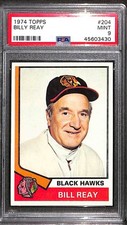 1974 TOPPS #204 BILLY REAY PSA 9 Mint 45603430 