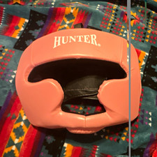 HUNTER Training Headgear Adult Unisex Size S/M Pink kick Boxing MMA