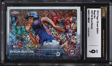 2015 Topps Chrome Update Mega Box Byron Buxton ROOKIE #US136 CSG 9 MINT