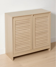 Charlie Laundry Hamper Cabinet Dual compartment Removable inner Hampers