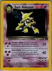 Dark Alakazam 1/82 Team Rocket Holo Rare