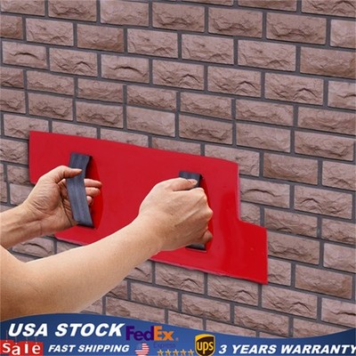 Cement Wall Mold for Concrete Cement Plaster Wall Brick Tiles Plastic Molds NEW