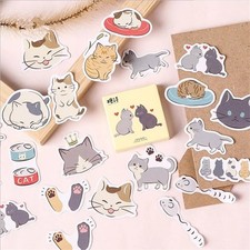 45pcs Kawaii Cat Dog Daily Life Mini Paper Stickers Set Scrapbooking Journal