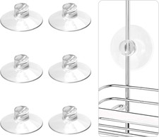 6Pcs Shower Caddy Connectors Suction Cups for Bathroom, Heavy Strength Large Suc