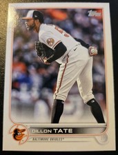 2022 Topps Update Series Baseball Dillon Tate #US25 Baltimore Orioles