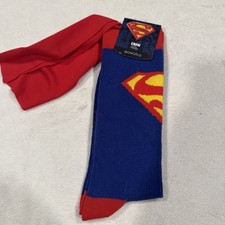 Superman Blowers Crew Socks Size Shoe Size 8-12