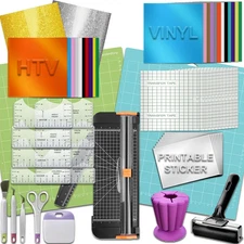 Accessories and Supplies Bundle for Cricut Maker 4 & Explore 4, Starter Kit Tool