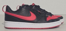 Nike Court Borough Low 2 Black University Red White GS Sz. 5Y BQ5448-007