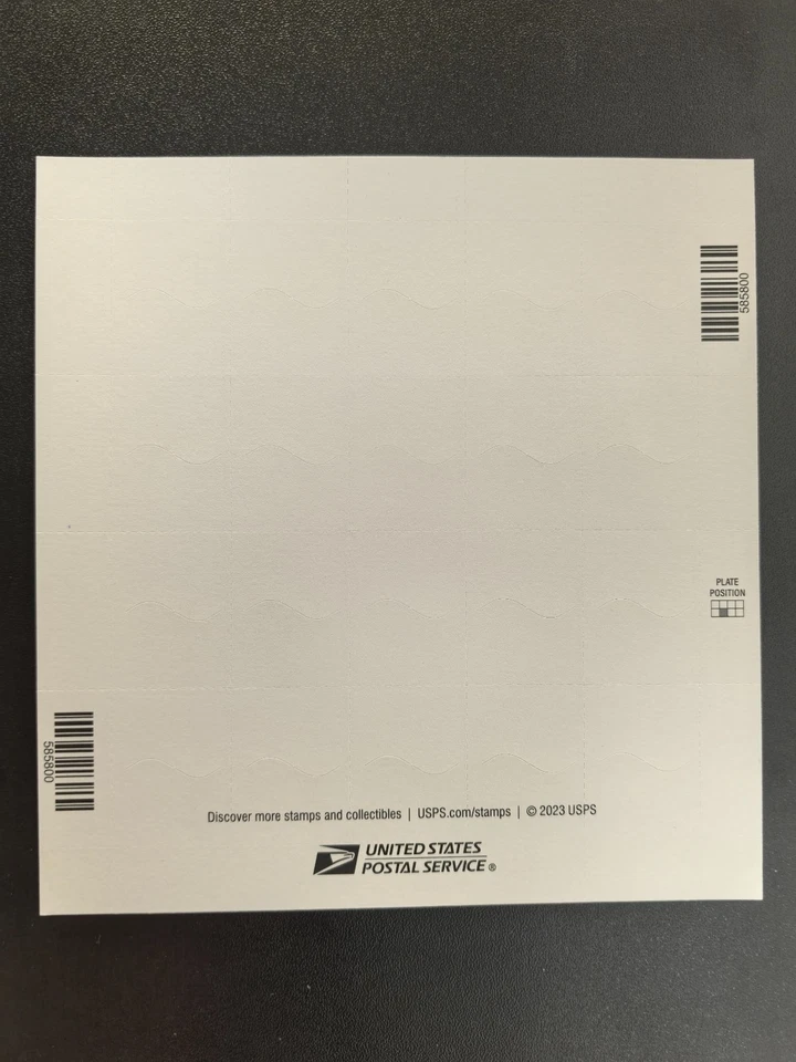 Estampillas de Estados Unidos 2024 flores de boda 5 hojas de 20 / un total de 100 Foto 2 de 2