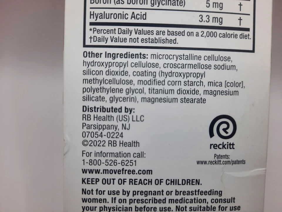 Schiff Move Free Joint Health Ultra 3X 64 Coated Tablets Each  EXP 1/27 - Image 4 of 4