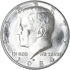 1984 D KENNEDY  Half Dollar  50c  BU  from  Mint Set