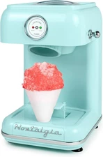 Nostalgia Classic Retro Countertop Snow Cone Maker Shaved Ice Machine - Aqua
