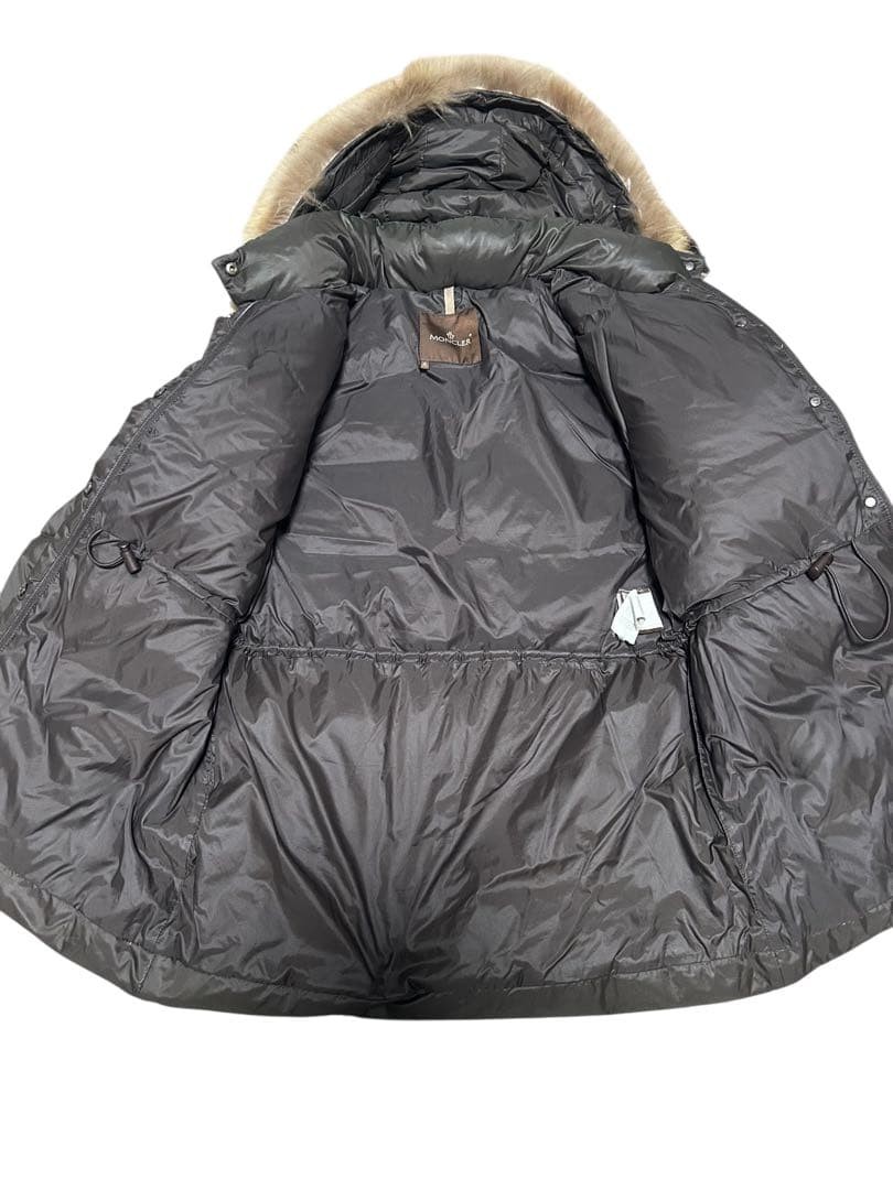 Moncler Real Furpuffer Jacket Brown 00 thumbnail 6