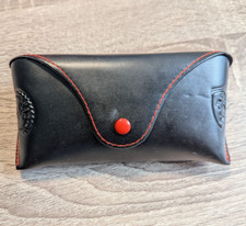 Ray-Ban Ferrari Sunglasses Case Black Red Trim Genuine Eyeglass Case Only OEM