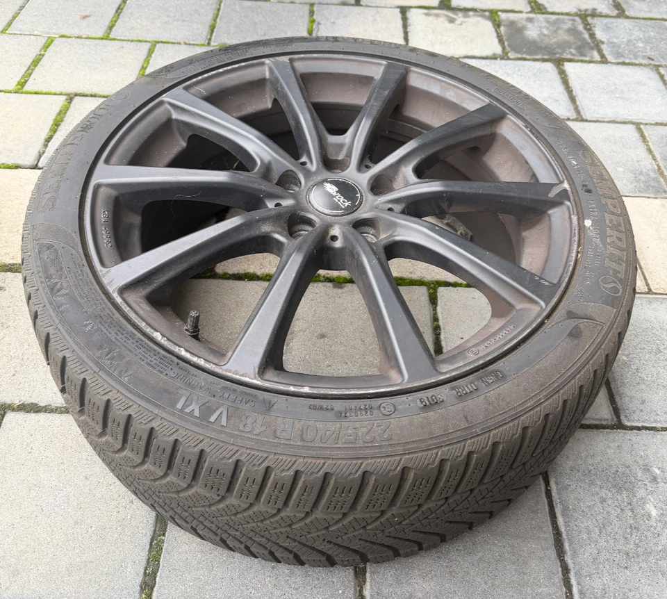 4 Winter Felgen inklusive Reifen Semperiti Brock B32 225 / 40 R18 Mercedes CLA - Bild 3 von 4