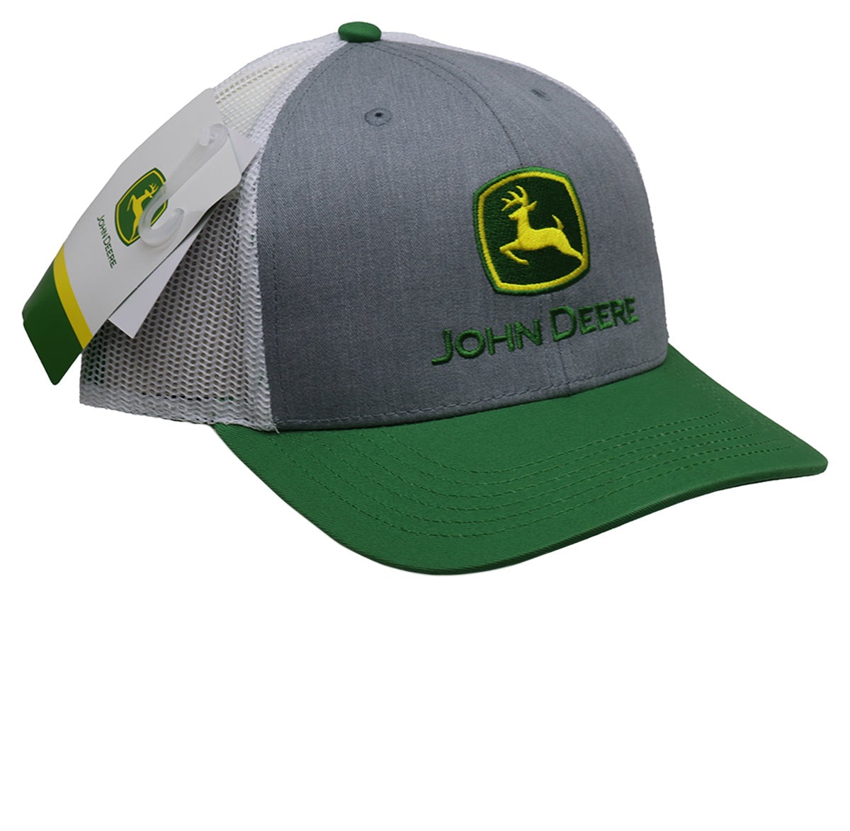 John Deere Men's Moline 112 HG/GR/WH Mesh Back Hat/Cap - LP86116