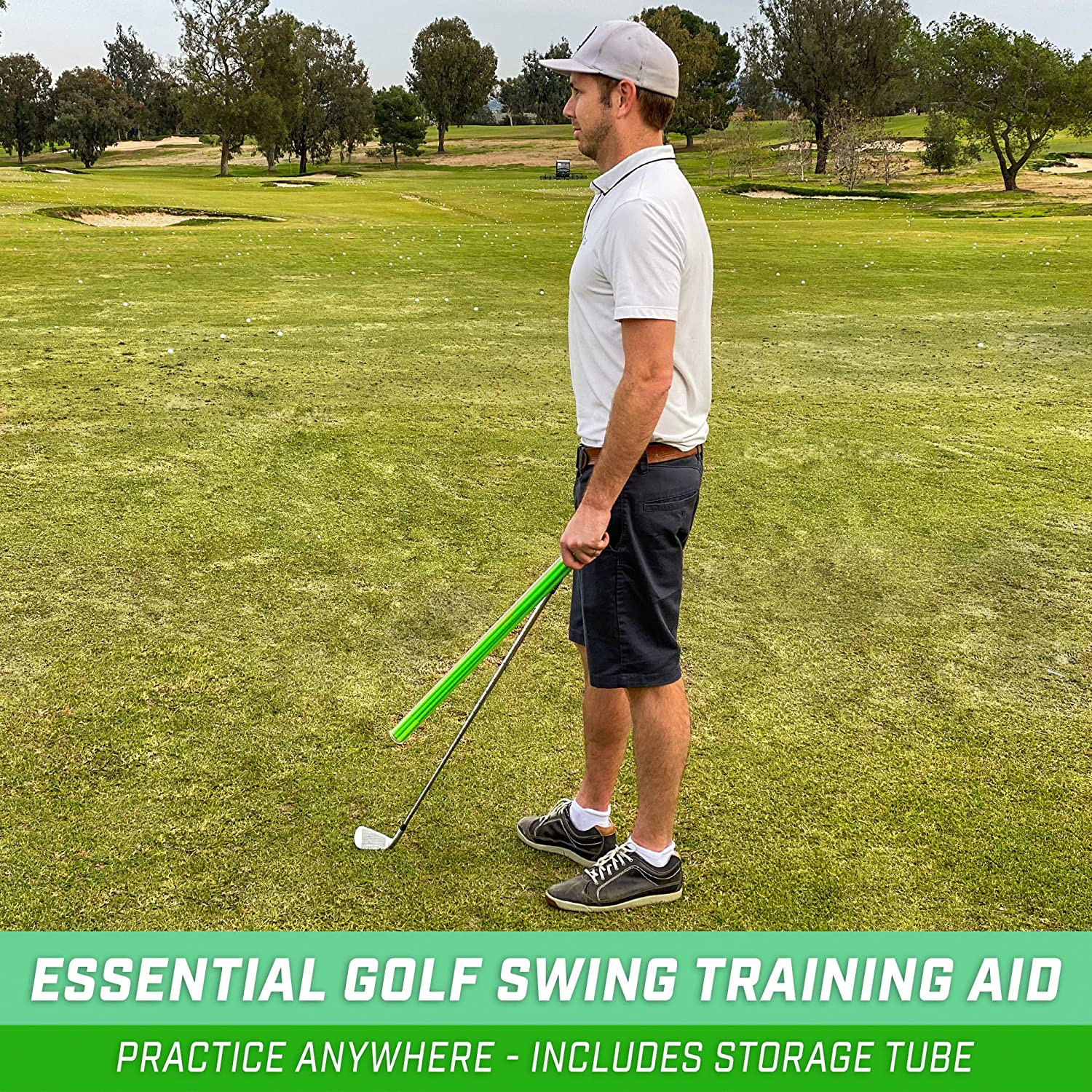 Golf Alignment Training Sticks - Choose 2 or 3 Pack - 48 Inch Golf 