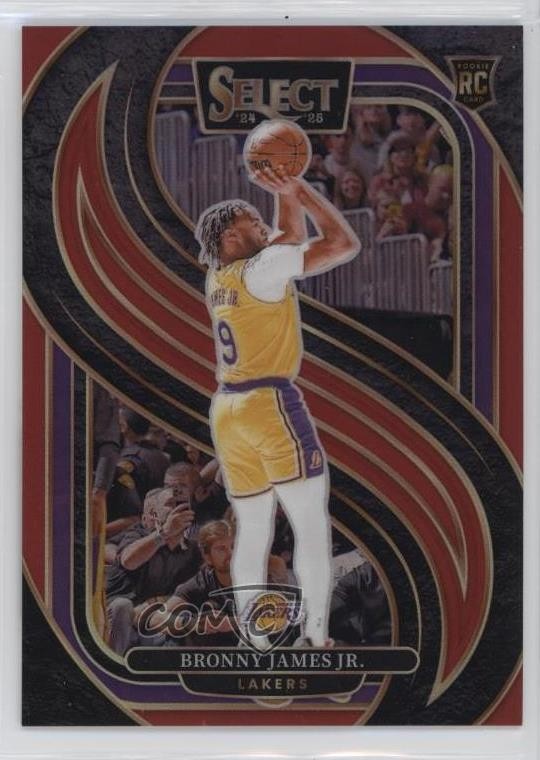 2024 Panini Select Premier Level Red Prizm 4/199 Bronny James Jr Rookie RC x0a