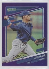 2021 Panini Donruss Variation Holo Blue Javier Baez (Throwing) #130 0h5y