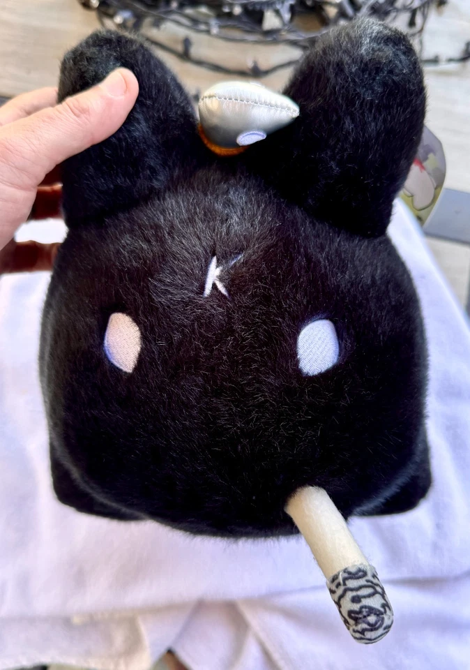 KOZIK x kidrobot BACKSTAB SMORKIN' LABBIT 14" BLACK PLUSH 2021 500 MADE! $5 ship - Image 4 of 4