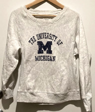 Vintage Michigan Wolverines Sweatshirt Pro Edge Classics Crew Neck Large Rare
