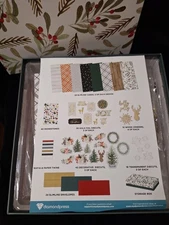 Diamond Press Christmas Slimline Card Kit OPEN Box scrapbook / card making