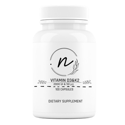 NaturePRO Vitamin D3 + K2 2000 IU 50 mcg 100 Kapseln