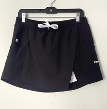 Pink Victoria's Secret L Tech Woven Hike Skort Black Short