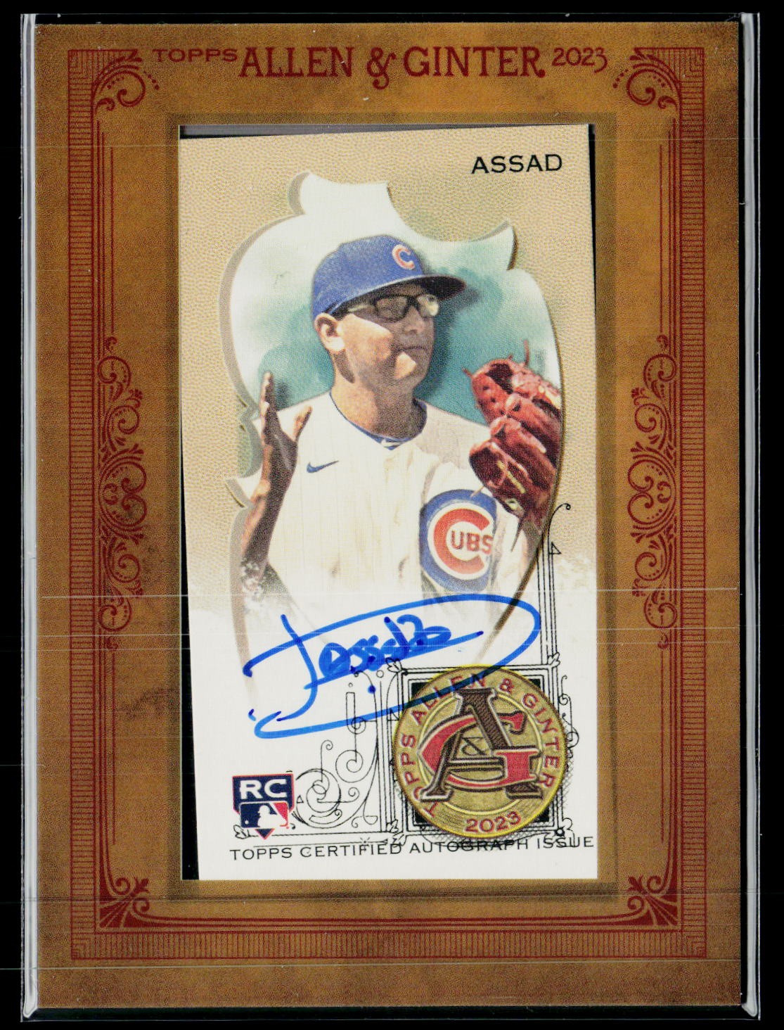 2023 Topps Allen & Ginter Javier Assad Framed Mini Autographs #MA-JA AU