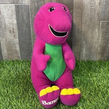 Vintage Barney the Dinosaur plush by PlaySkool, dating from the early mid 1990s