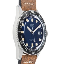 ORIS WATCH DIVERS SIXTY-FIVE 01 733 7720 4055-07 5 21 45 AUTOMATIC BLUE DIAL SS 7