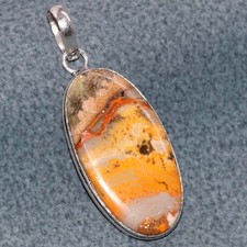 Bumble Bee Jasper 925 Silver Plated Pendant 2.3