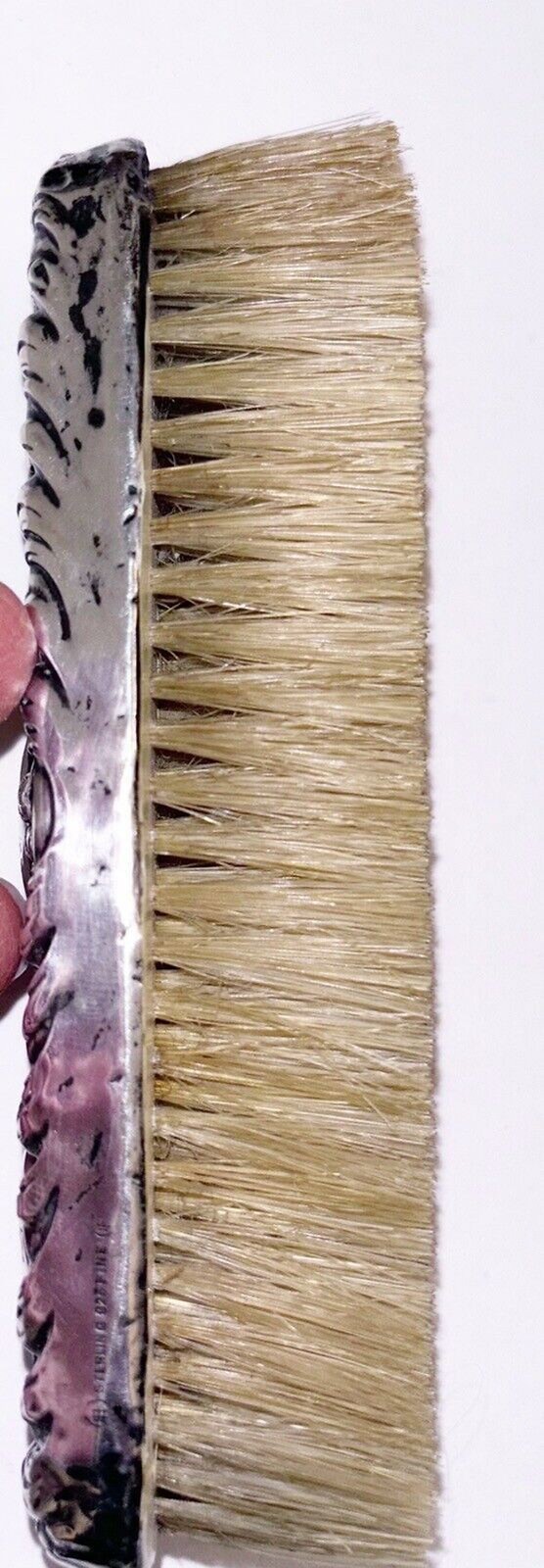 Unger Brothers Sterling Silver Ornate Clothes Brush Engraved