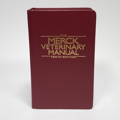 Merck Veterinary Manual 2010 E. Merck Hardcover Tenth Edition Tabbed Excellent
