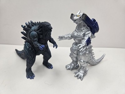 X2 Godzilla TOHO 2002 Mecha Godzilla w/ Blue Shoulder Canons 3.5'' And Shingeki 