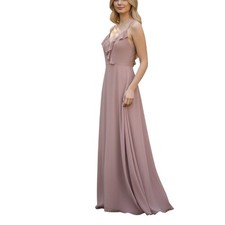 BILL LEVKOFF Bridesmaid Gown, Color Frost Rose, Size 6