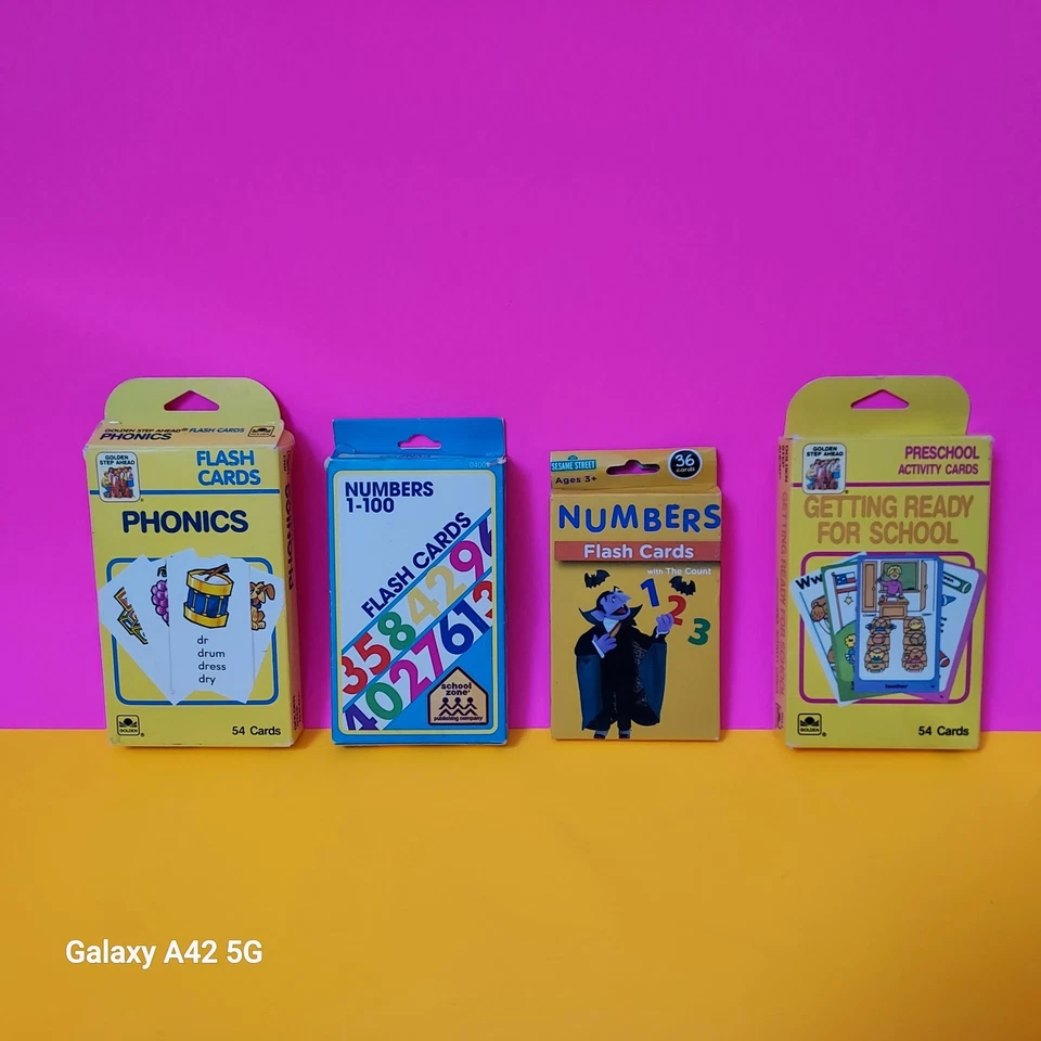 Лот из 4 колод флэш-карт. Золотистый, школьная зона и каппа  - Изображение 2 из 4