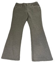 Simply Vera Wang Bootcut Pull On Pants Womens XL Dark Gray Knit Stretch Long-44”