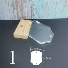 10 Set 5mm Thick Translucent Acrylic Board DIY Car Hanging Pendant MaterialClear