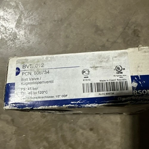 Emerson BVE 012 PCN 806754 Welded Ball Valve Kugelabsperrventill A20