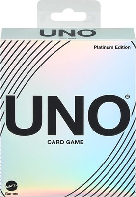 Mattel UNO Platin Edition Kartenspiel - Premium Sammler Edition - Neu & OVP
