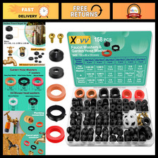 158 Pcs Faucet Rubber Washers  Garden Hose Gasket Assortment for Plumbing Repai