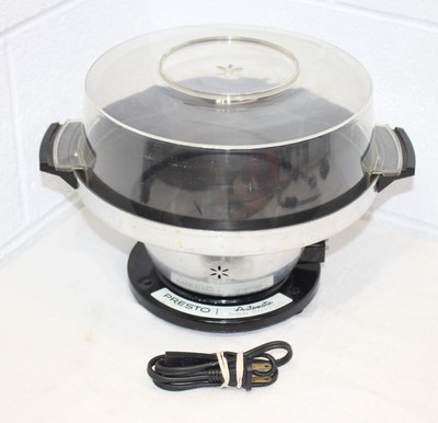 Vintage Presto Automatic Electric Corn Popper Aluminum Popcorn Maker GUC! PE03A