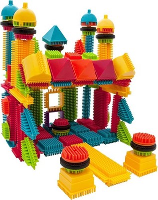 PicassoTiles Building Brick + 112pcs Bristle Building Blocks, 1750 pcs 6 Uniq...