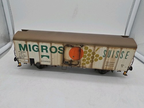 BRAWA 37203 	 Carro refrigerante UIC Standard 1 "Migros" FS scala 0 1/43 | Condition: Nuovo