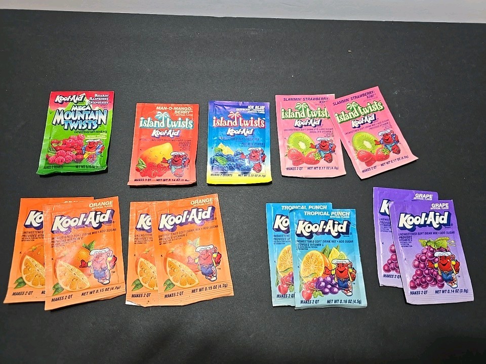 DMZ COKI Don't Get It Twisted 美品 Vintage Kool Aid Packets Variety Island Twists, Mega Mountain