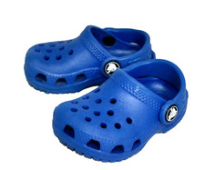 CROCS Kids Baby Classic Clogs Size 4-C Dark Blue Blue
